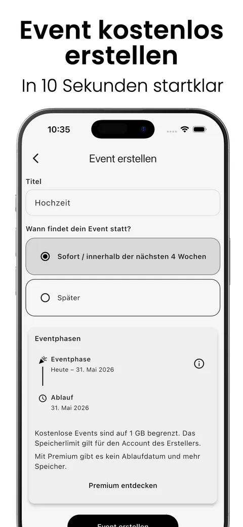 Event kostenlos erstellen