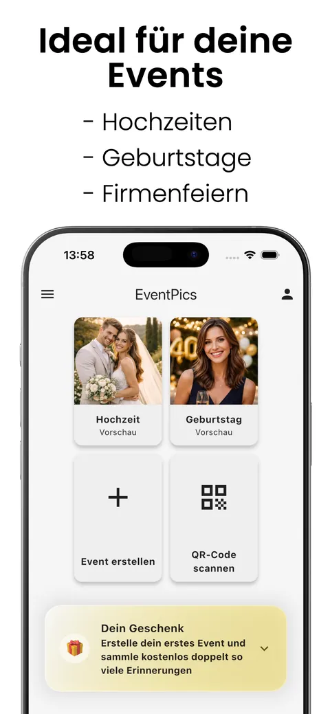 Ideal für deine Events