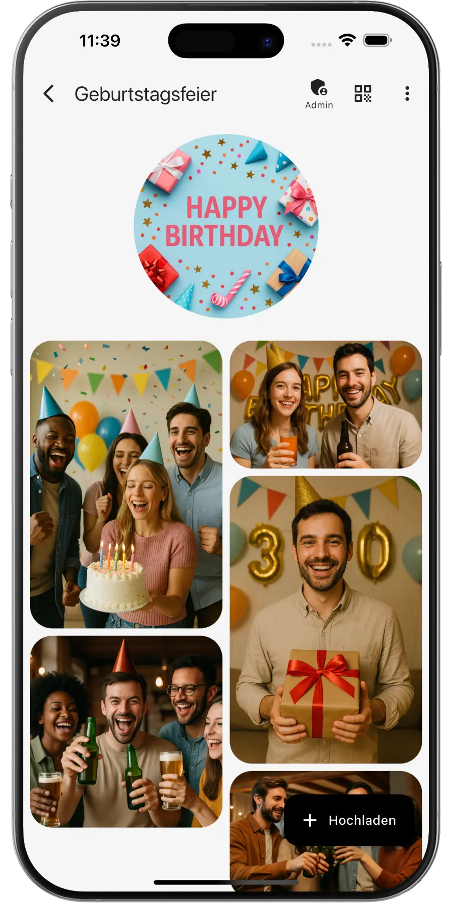 Geburtstag Fotos teilen – EventPics