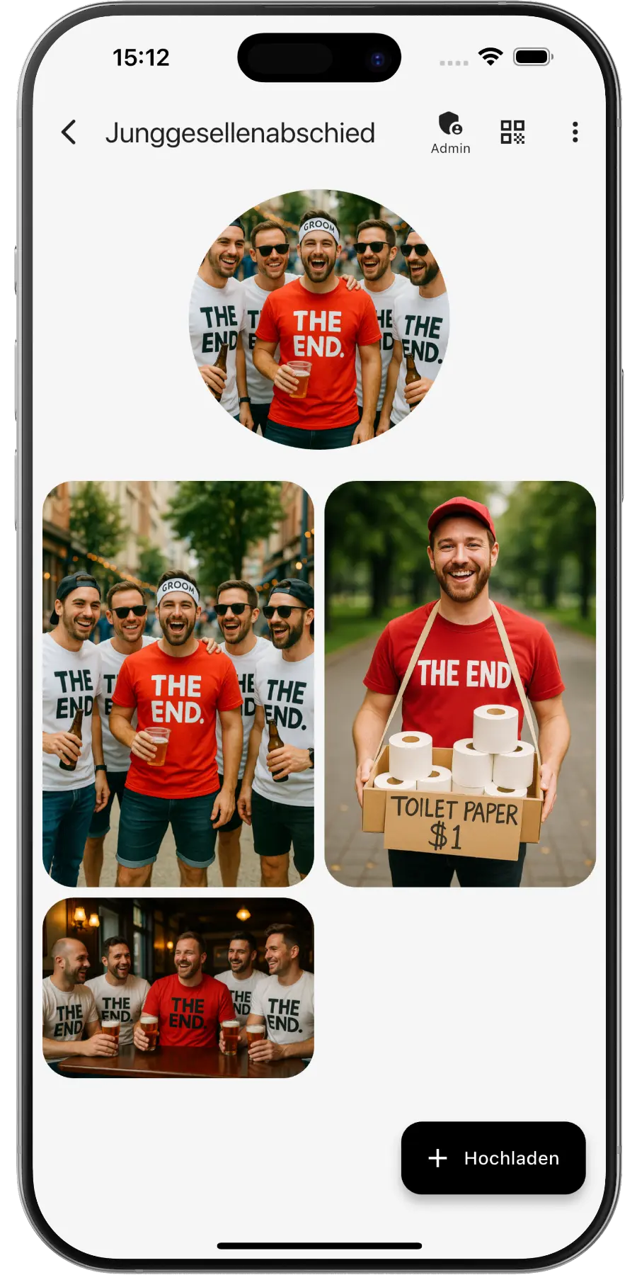 Junggesellenabschied Fotos teilen – EventPics