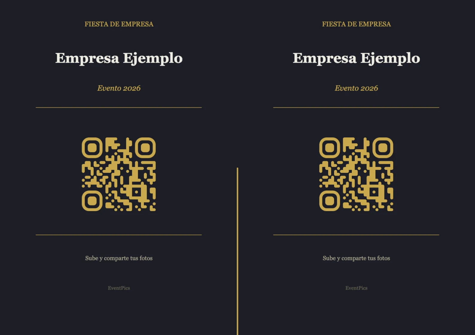Plantilla de atril con código QR para eventos de empresa, Moderno A4 horizontal para plegar
