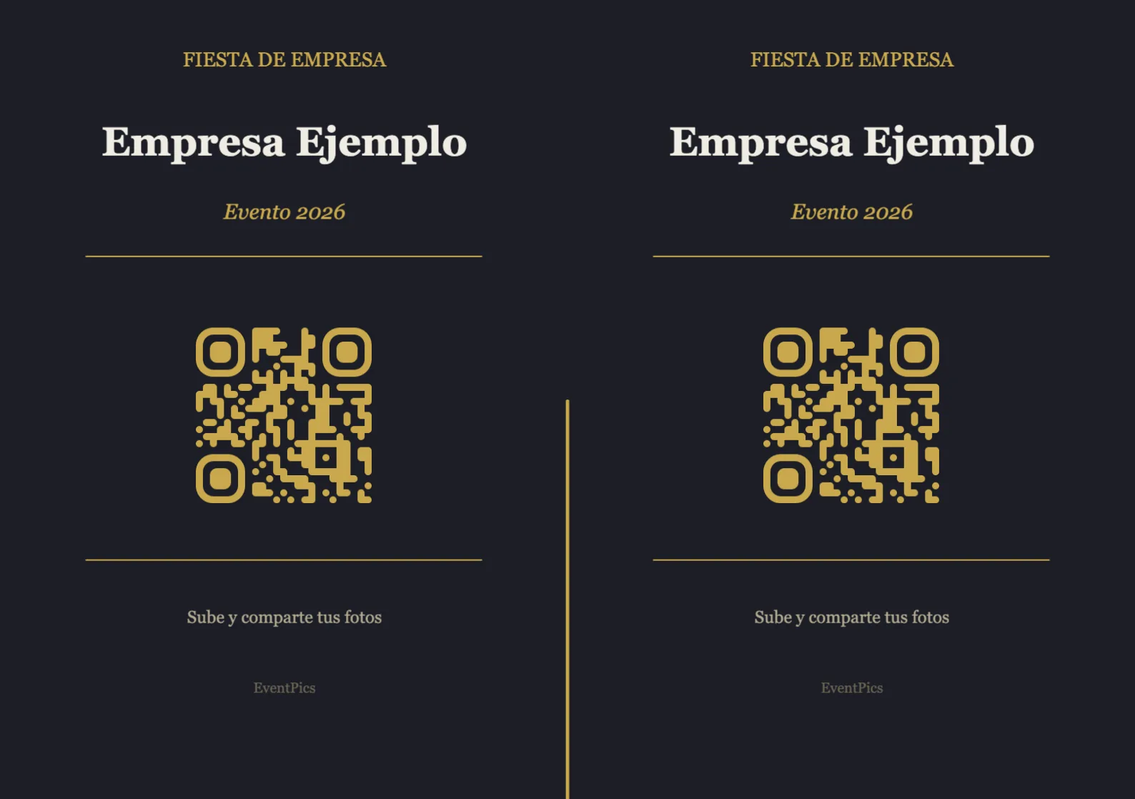 Plantilla de atril con código QR para eventos de empresa, Moderno A5 horizontal para plegar