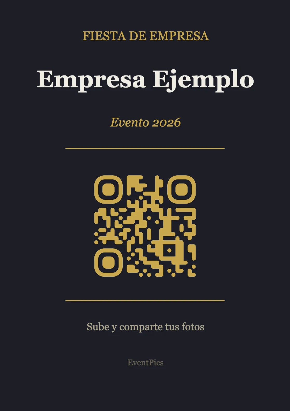 Plantilla de atril con código QR para eventos de empresa, Moderno A7 vertical