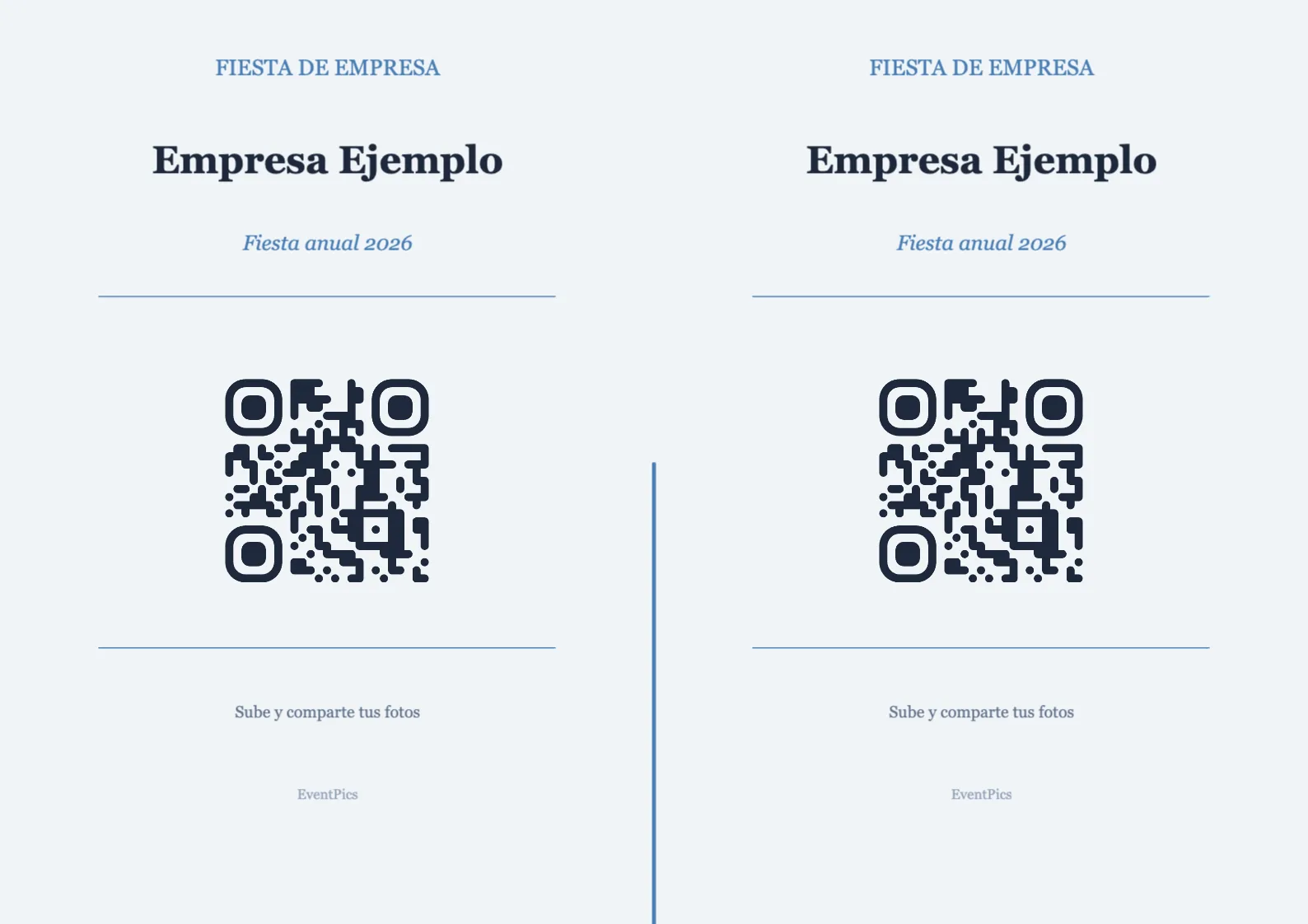 Plantilla de atril con código QR para eventos de empresa, Profesional A4 horizontal para plegar