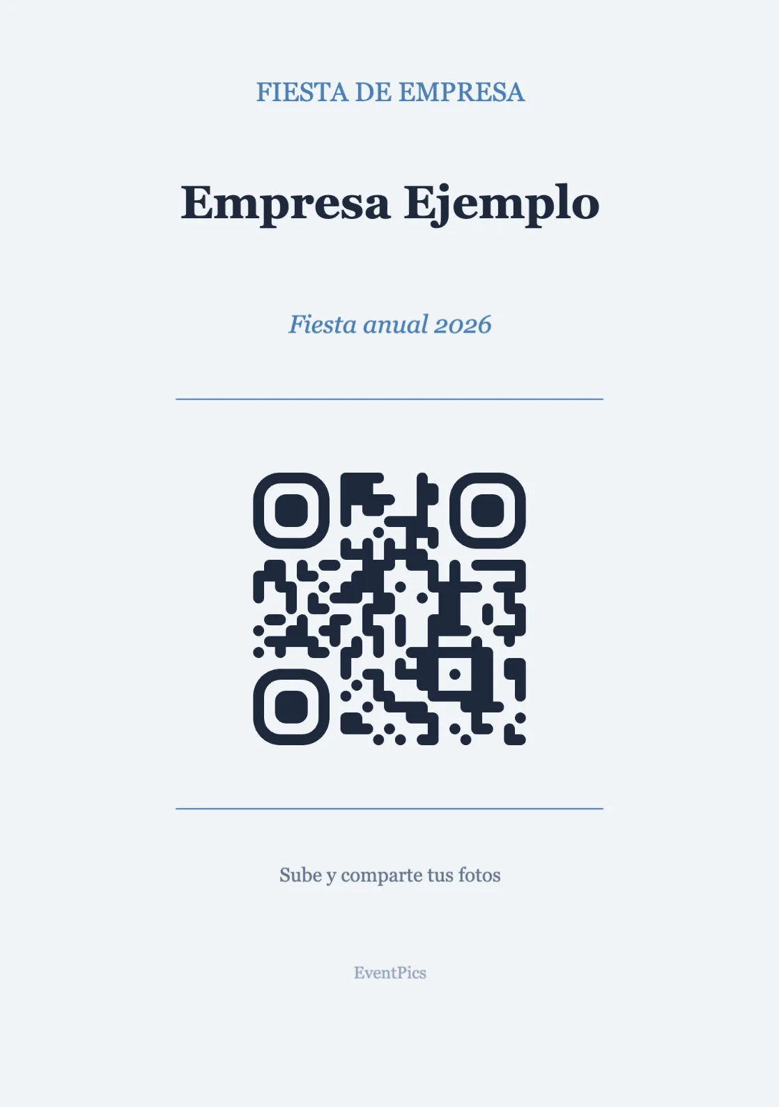 Plantilla de atril con código QR para eventos de empresa, Profesional A5 vertical