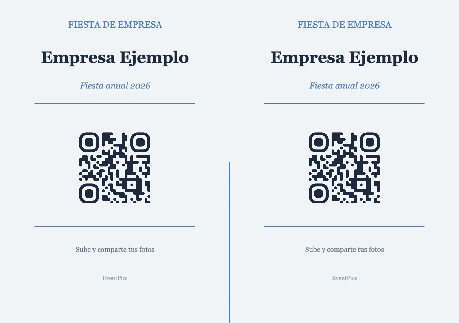Plantilla de atril con código QR para eventos de empresa, Profesional A5 horizontal para plegar