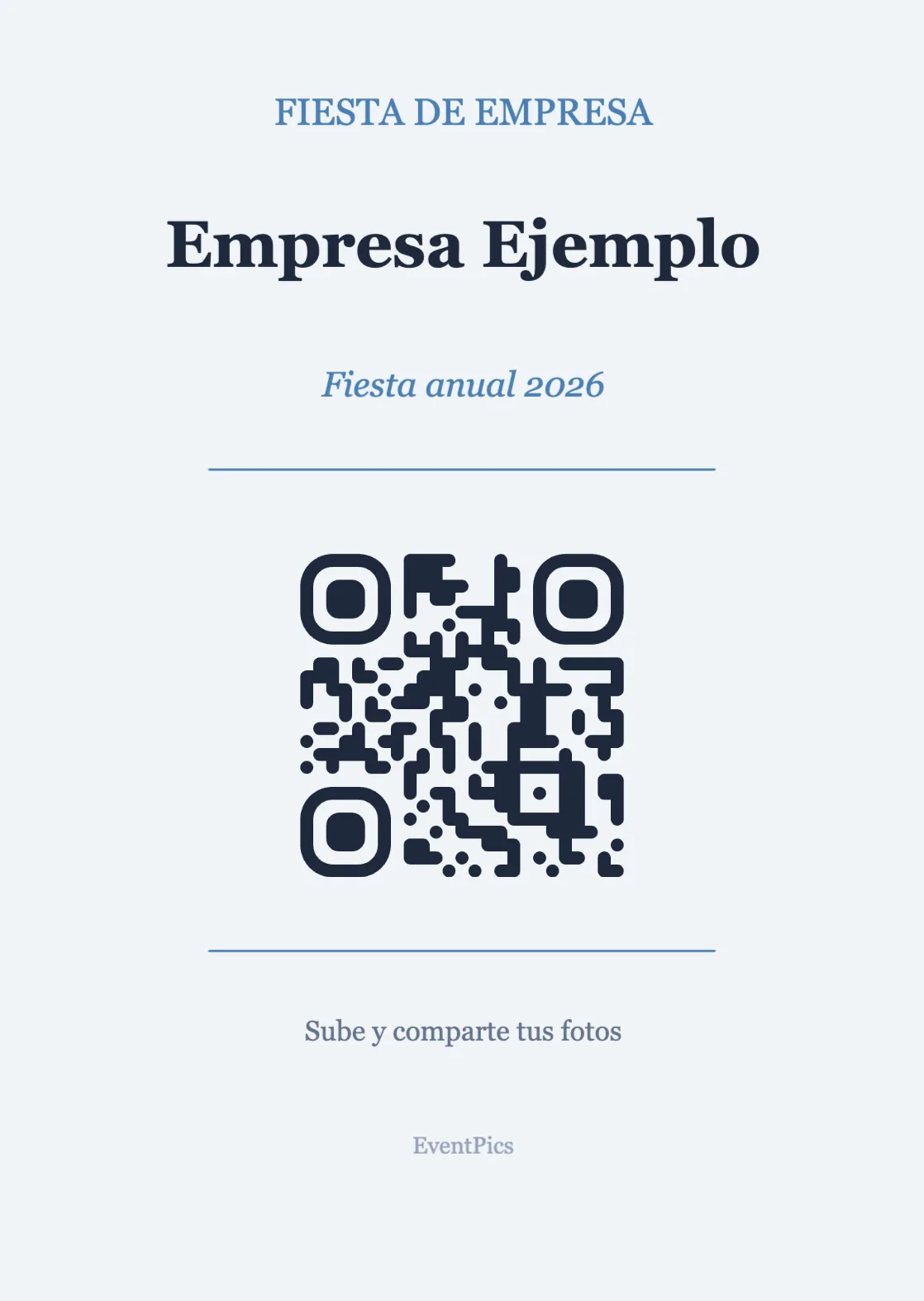 Plantilla de atril con código QR para eventos de empresa, Profesional A6 vertical