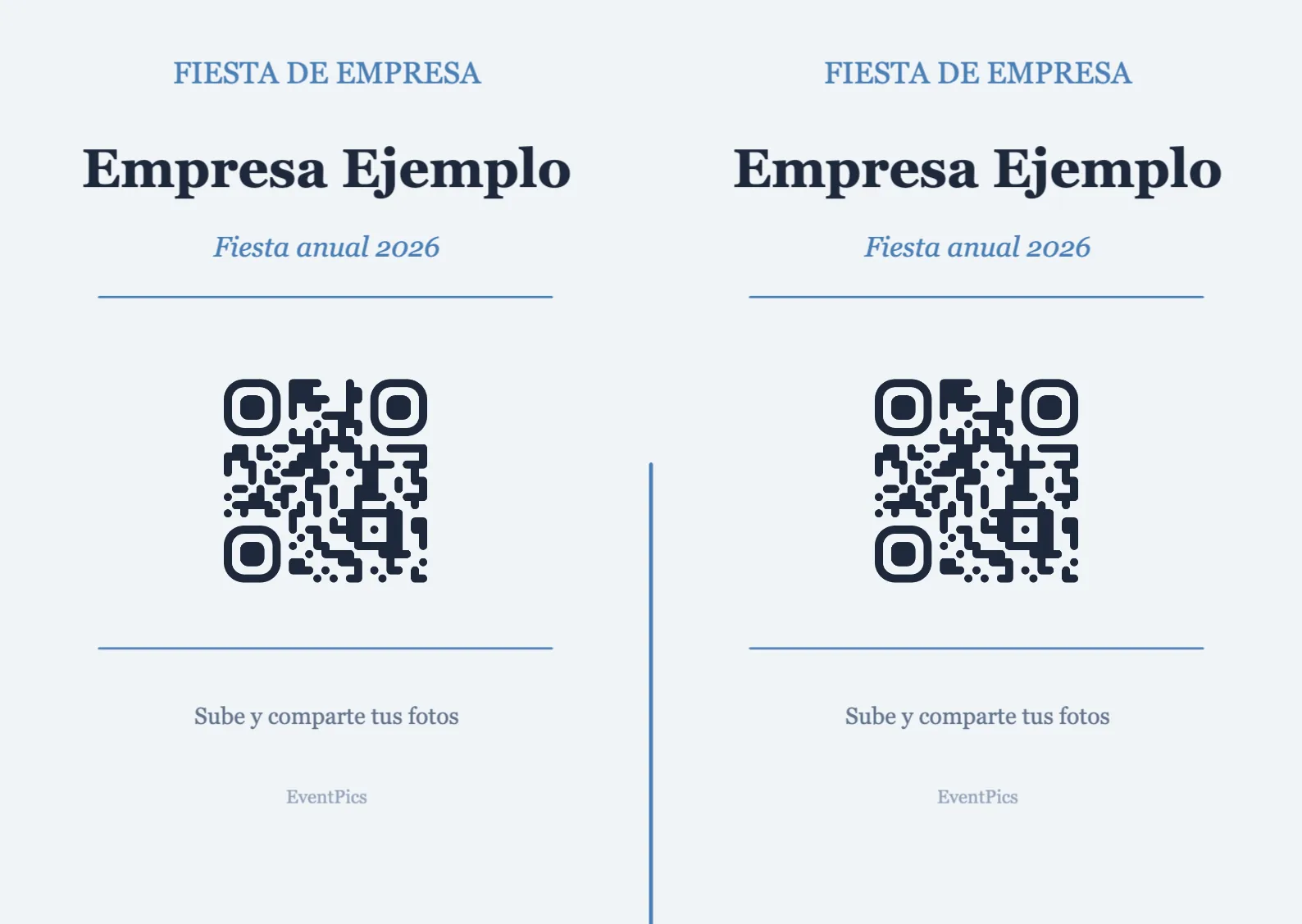 Plantilla de atril con código QR para eventos de empresa, Profesional A6 horizontal para plegar