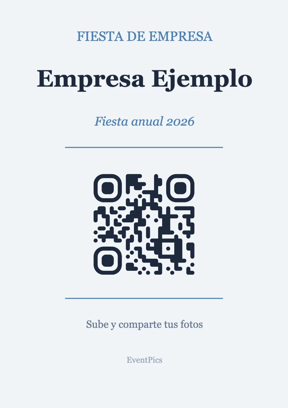 Plantilla de atril con código QR para eventos de empresa, Profesional A7 vertical