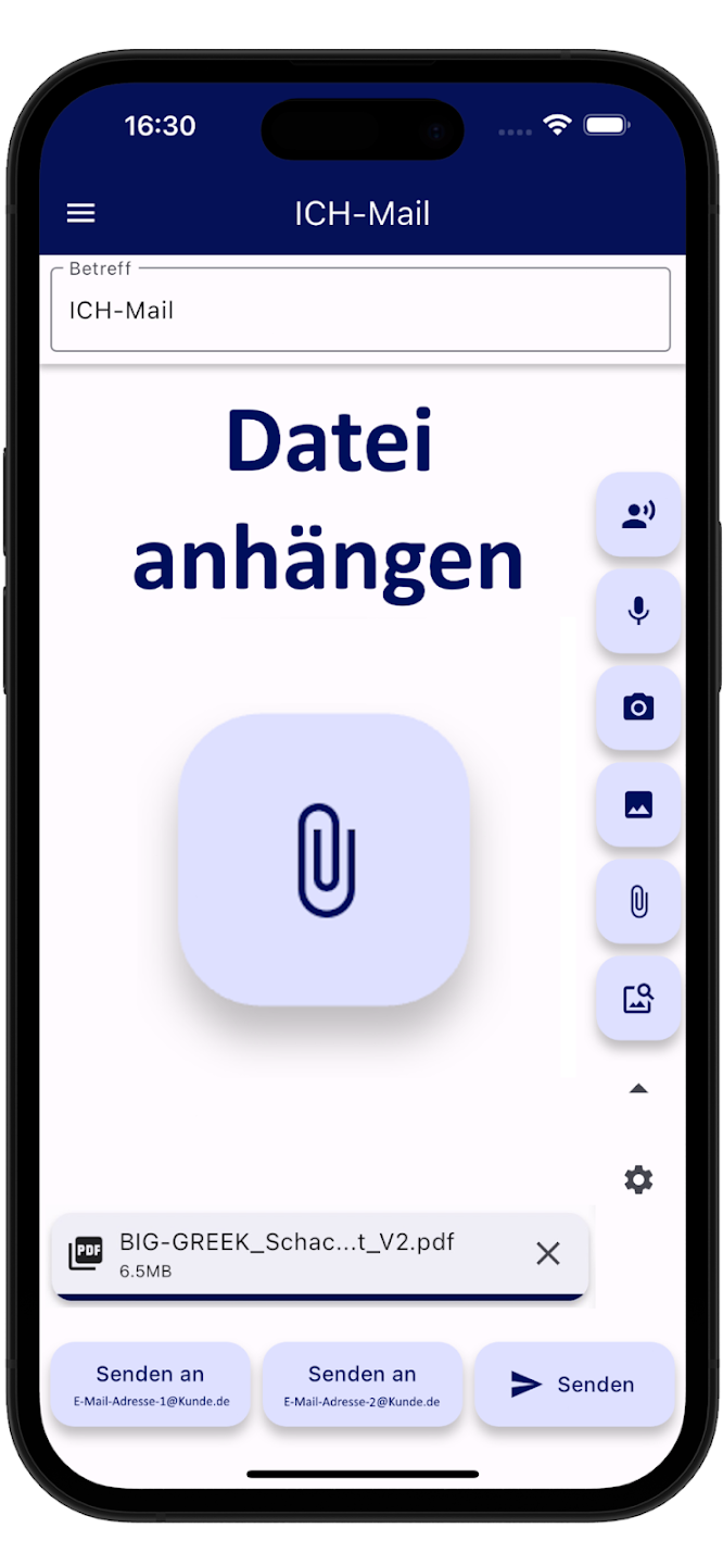 ich-mail Screenshot