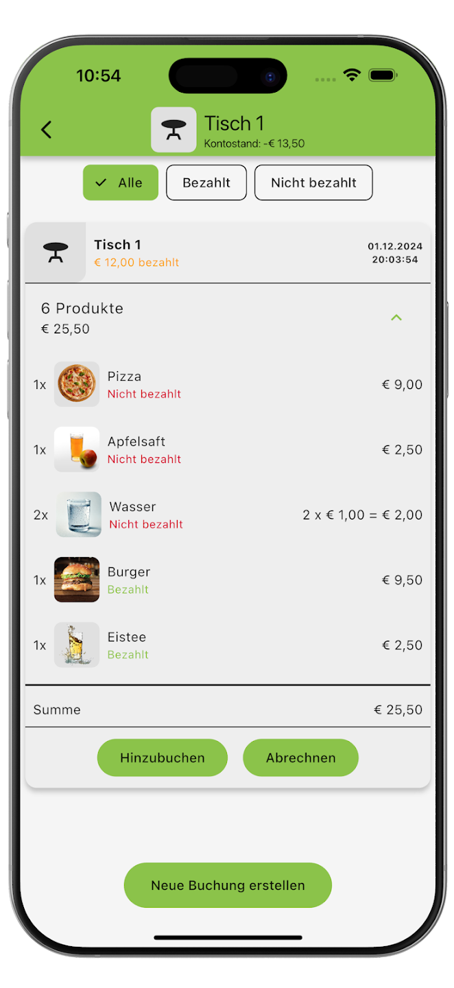 Self-Serve Bar Screenshot