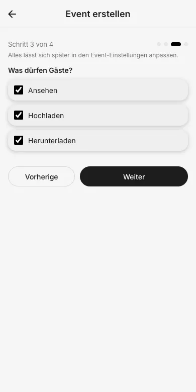 Schritt 3: Was dürfen Gäste?
