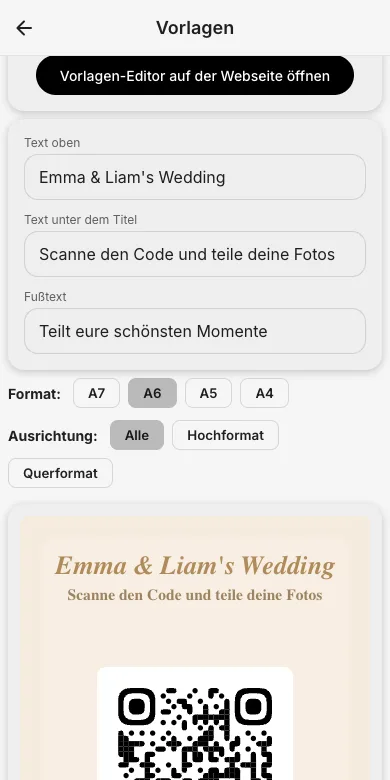 Die Aufgabenkarten drucken