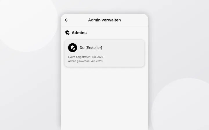 Weitere Admins hinzufügen