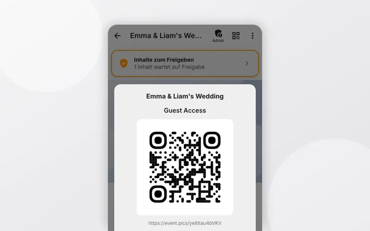 QR-Code finden und teilen