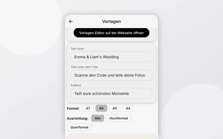QR-Code-Vorlagen drucken