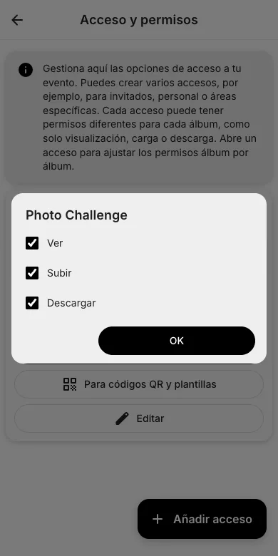 Ajusta los derechos por álbum