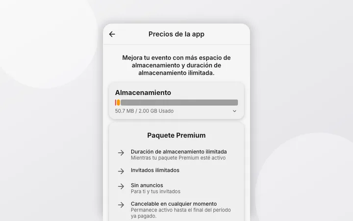 Pasar a Premium