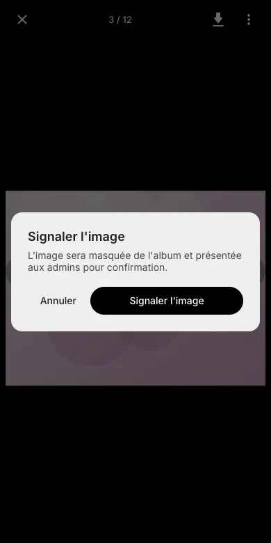Confirmez le signalement