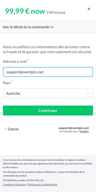 Paiement sécurisé