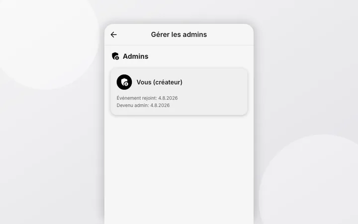 Ajouter d'autres admins