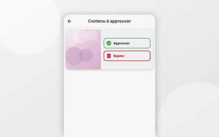 Validation des envois (modération)