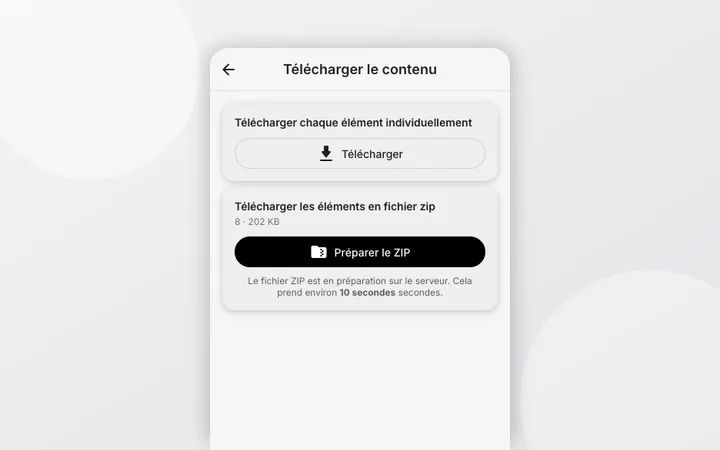 Tout télécharger en ZIP