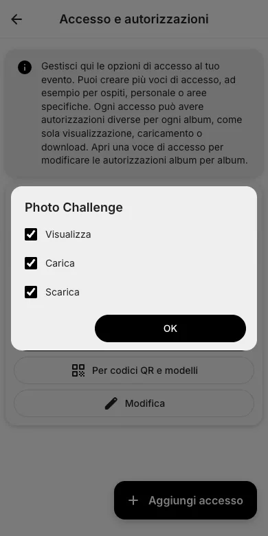 Regola i diritti per album