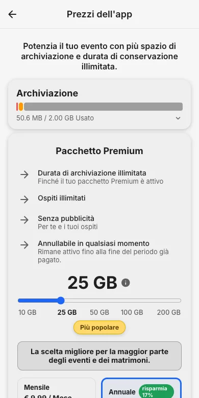 Guarda il tuo piano