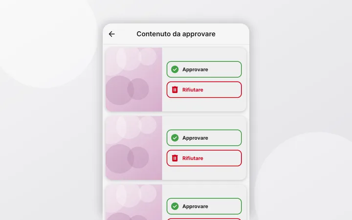 Approvazione dei caricamenti (moderazione)