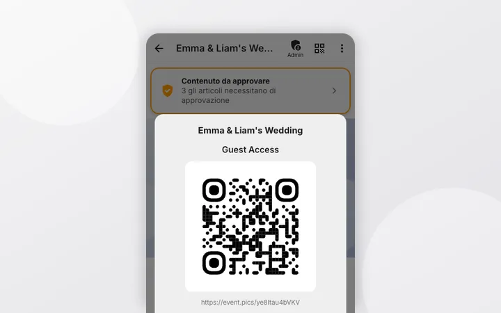 Trovare e condividere il codice QR