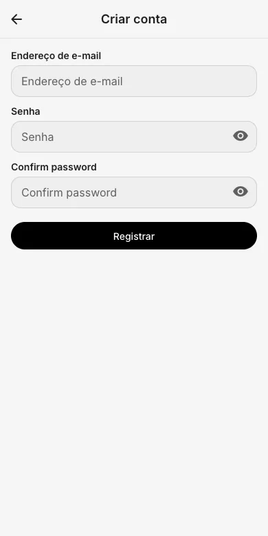 Regista-te com email