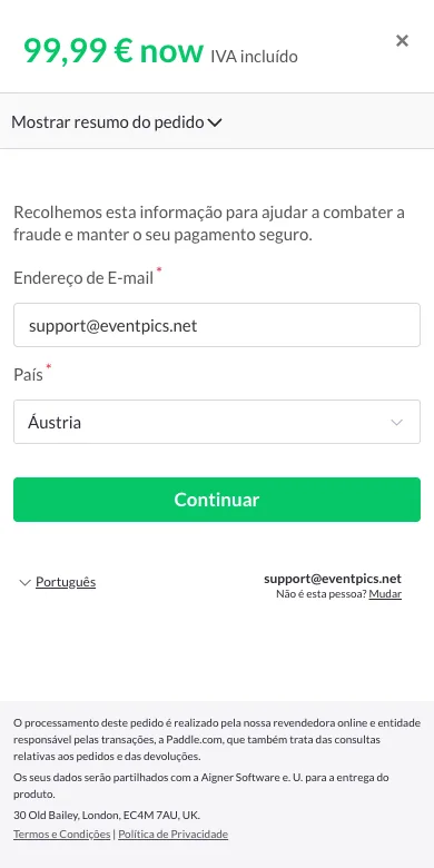 Pagamento seguro
