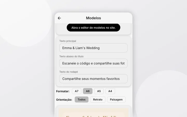 Imprimir modelos de código QR