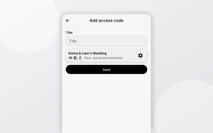 Multiple access codes