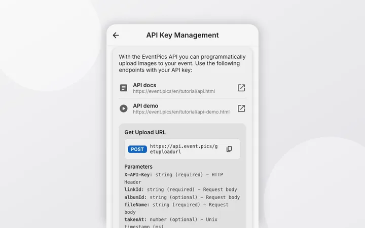 API quickstart