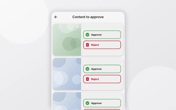 Upload approval