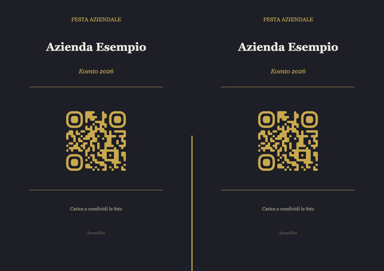 Modello di espositore con codice QR per feste aziendali, Moderno A4 orizzontale da piegare