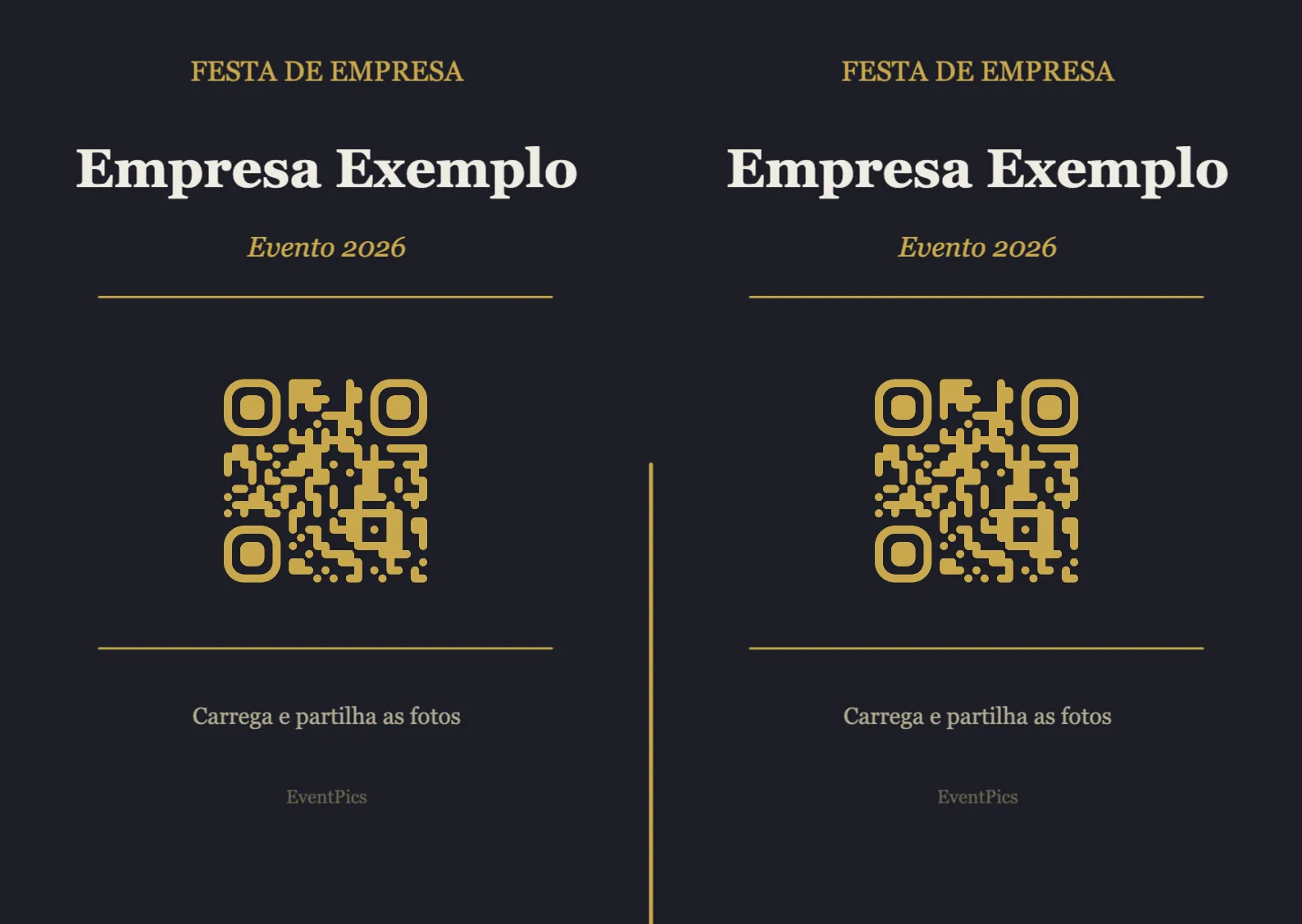 Modelo de expositor com código QR para festas de empresa, Moderno A6 horizontal para dobrar
